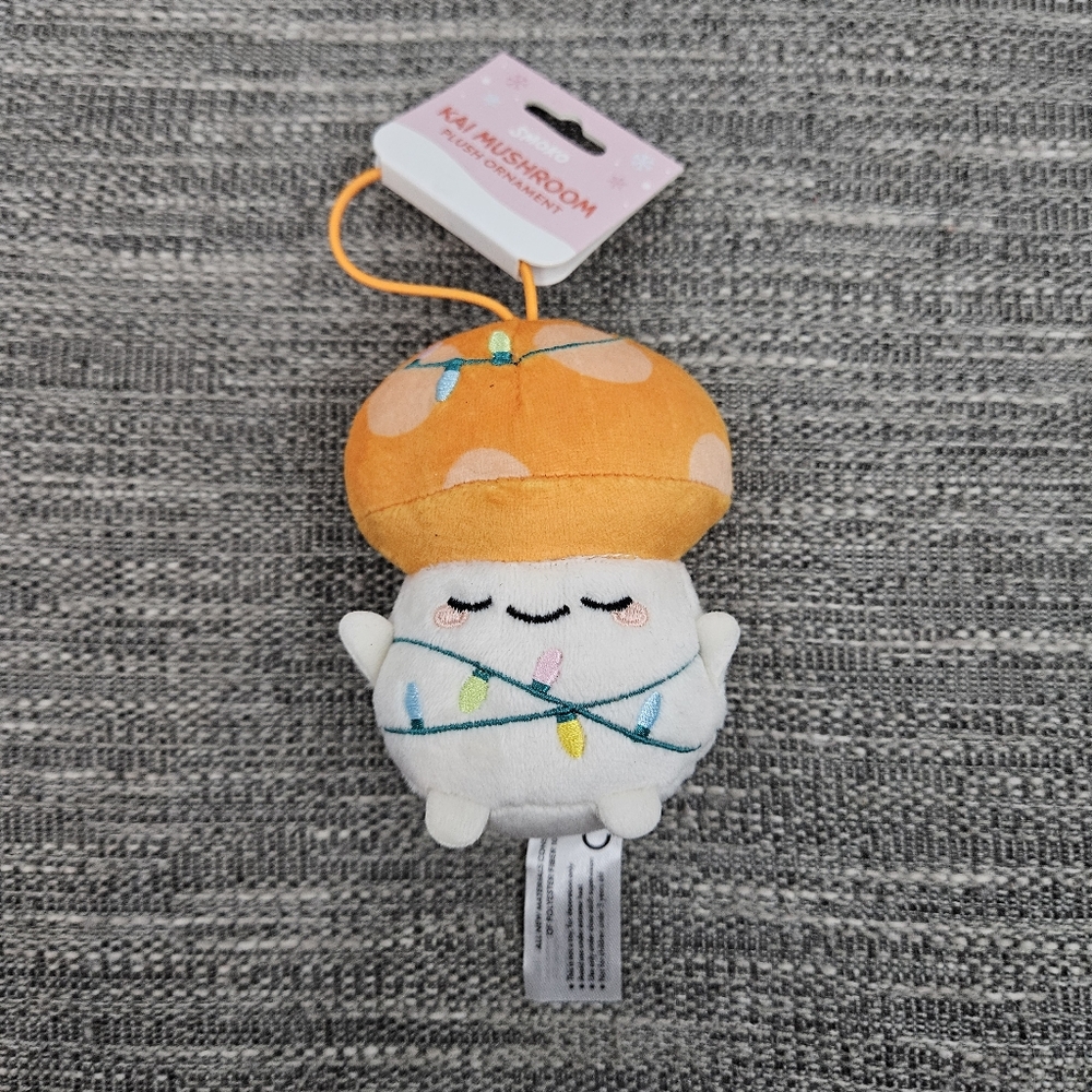 Smoko Kai Mushroom Plush Ornament - NWT
